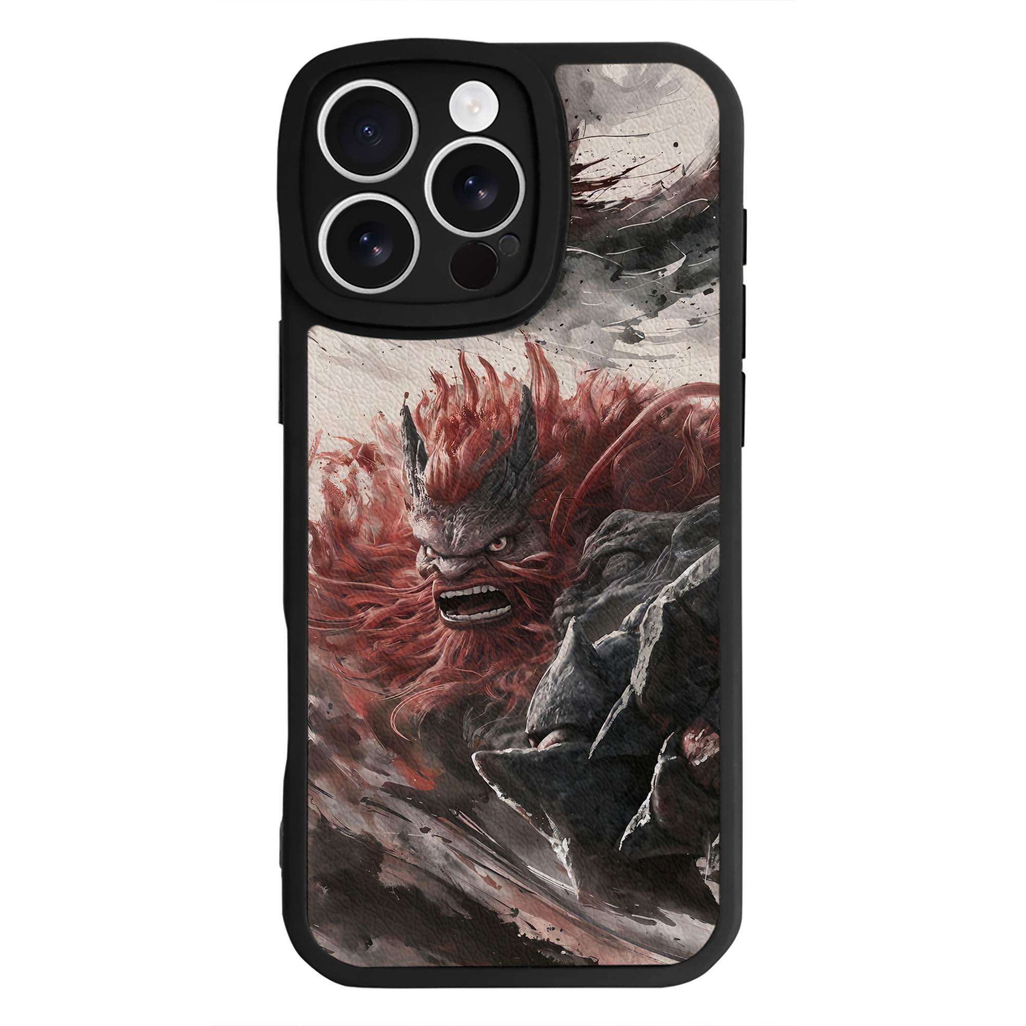 （画像用） Ne Zha 2 ナタ 魔童の大暴れ 【iPhone 16シリーズ対応】シリコンスマホケース（レザー調） 材質：シリコン